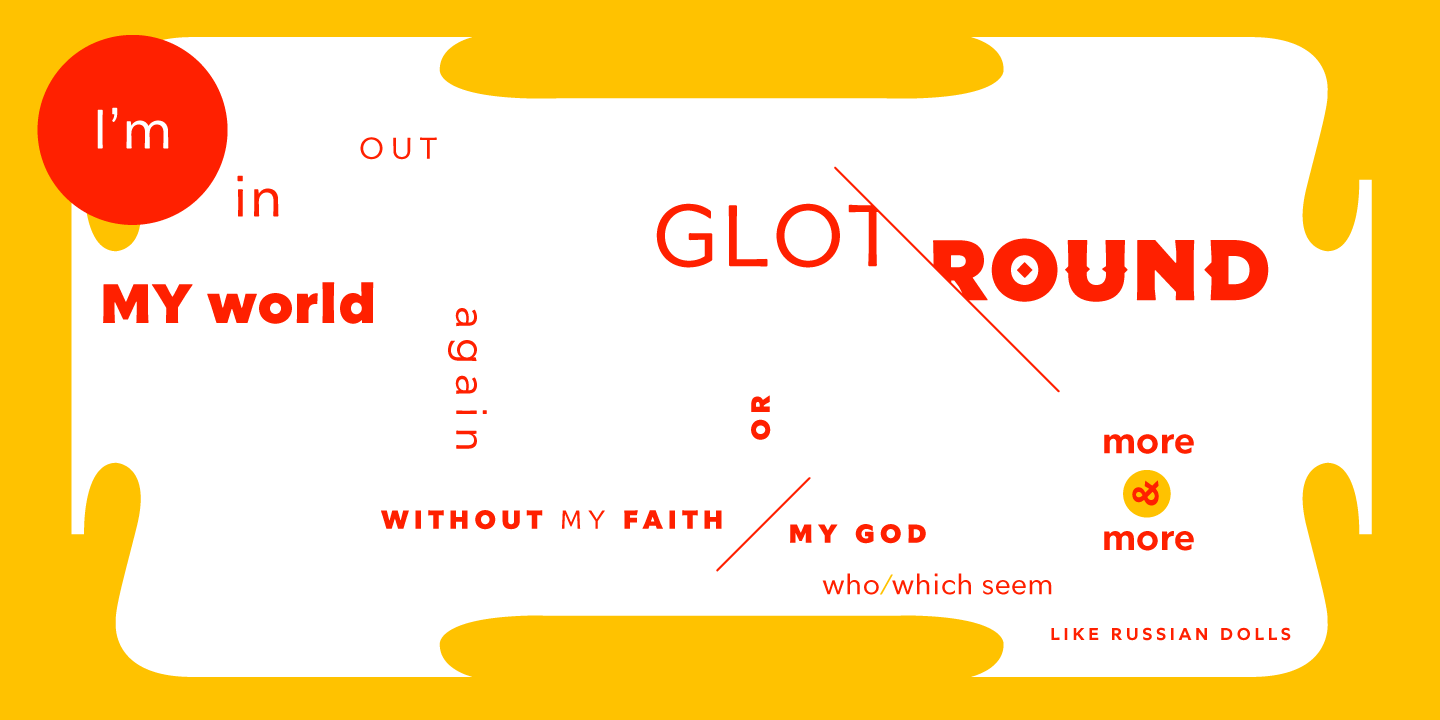 Przykładowa czcionka Glot Round #8